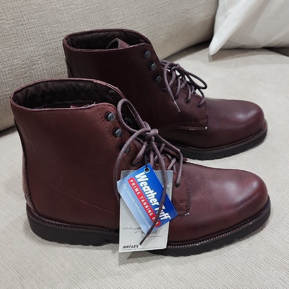 Weatherproof Men's Brown Leather Boots. BRAND NEW NO BOX - Picture 1 of 7